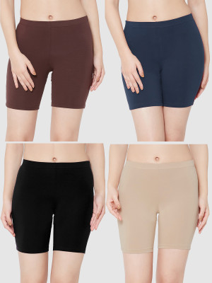 Lux Parker Solid Women Multicolor Cycling Shorts