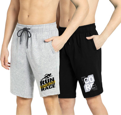 Kartblack Graphic Print Men Multicolor Regular Shorts