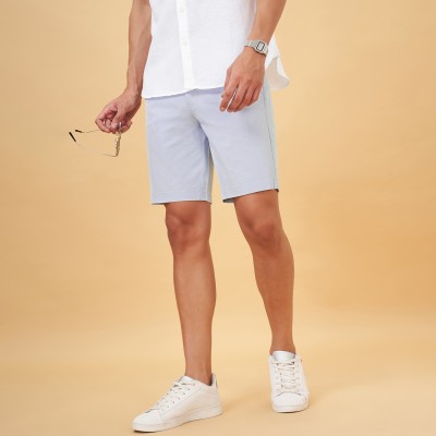 Byford by Pantaloons Solid Men Light Blue Basic Shorts