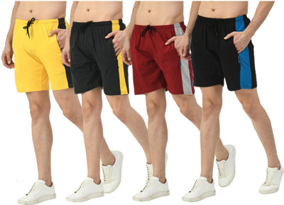 Indestar Color Block Men Multicolor Bermuda Shorts