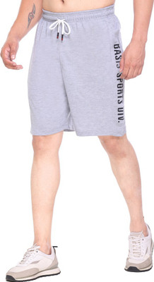 Basis Solid Men Grey Regular Shorts