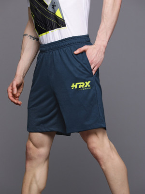 HRX by Hrithik Roshan Solid Men Blue Regular Shorts