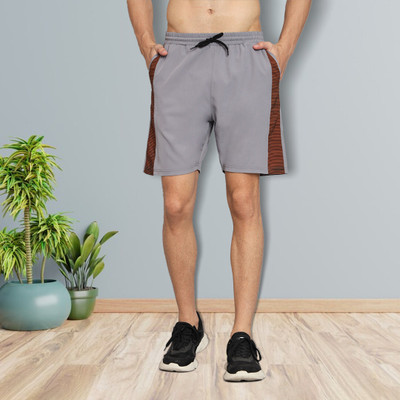 UNICUS APPAREL Color Block Men Grey Sports Shorts