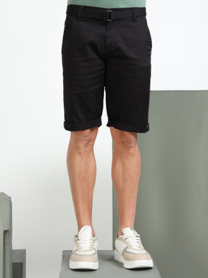 bEEVEE Solid Men Black Casual Shorts
