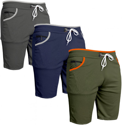 VIRADIYAENTERPRISE Solid Men Multicolor Regular Shorts