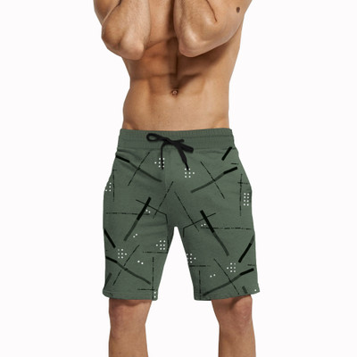 TRIPR Printed Men Green Regular Shorts