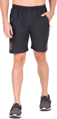 MRD DESIGNER HUB Solid Men Dark Grey Sports Shorts