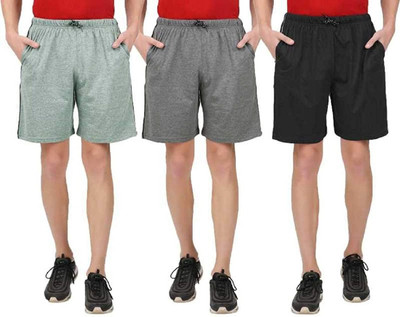Kolva Solid Men Multicolor Regular Shorts