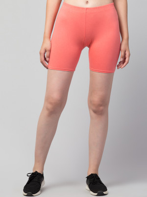 Viver Solid Women Pink Cycling Shorts