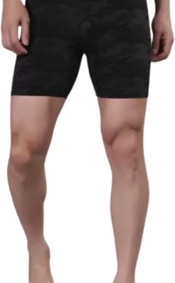 CLOUDTEN Self Design Men Black Basic Shorts