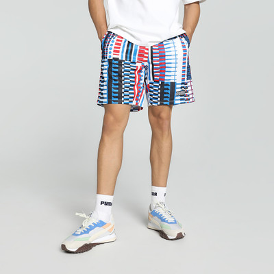 PUMA Printed Men Multicolor Basic Shorts