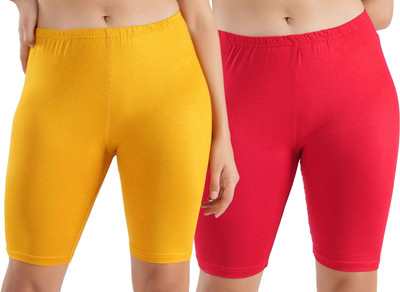 Florafit Solid Women Multicolor Cycling Shorts