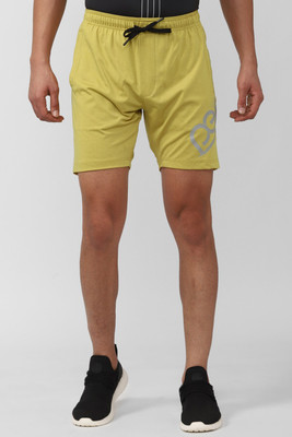 PETER ENGLAND Printed Men Yellow Regular Shorts