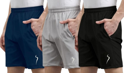 mahira Solid Men Multicolor Sports Shorts