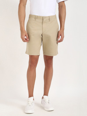 TOMMY HILFIGER Solid Men Beige Regular Shorts