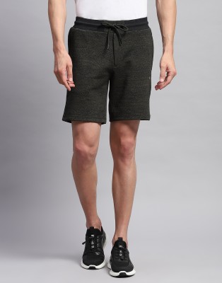 MONTE CARLO Solid Men Green Bermuda Shorts