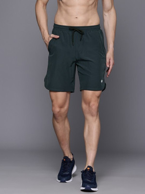 HRX by Hrithik Roshan Solid Men Green Running Shorts