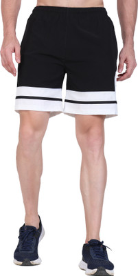 CHHALAANG Color Block Men Black, White Regular Shorts