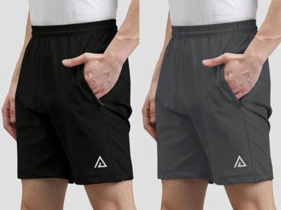 ASR Solid Men Multicolor Regular Shorts