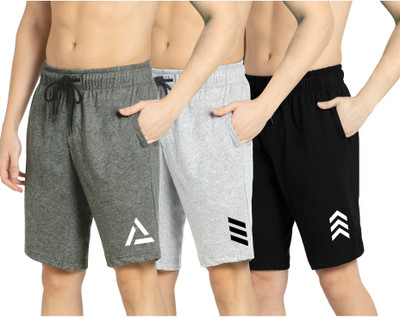 Kartblack Self Design Men Multicolor Casual Shorts