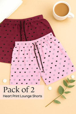 nivafashion Printed Women Multicolor Regular Shorts