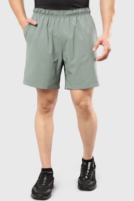 FuaarK Solid, Graphic Print Men Green Casual Shorts
