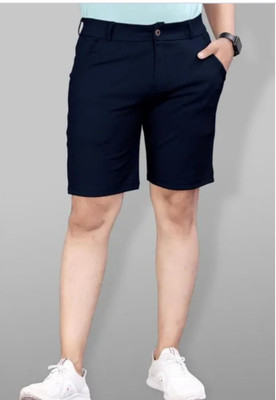 DEEDAT Solid Men Black Casual Shorts