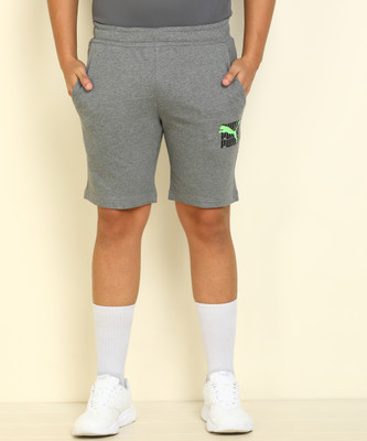 PUMA Solid Men Grey Regular Shorts