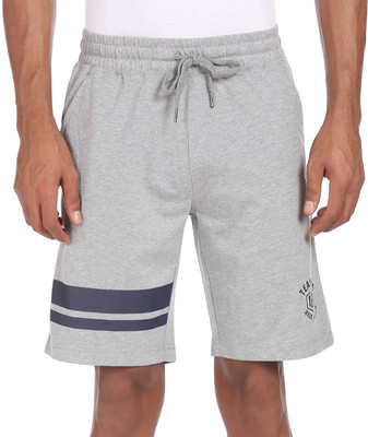 U.S. POLO ASSN. Solid Men Grey Basic Shorts
