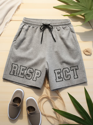 Fflirtygo Printed Men Grey Casual Shorts
