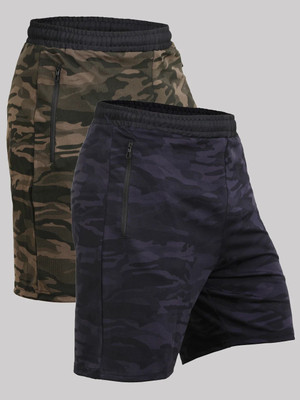 Kyk Self Design Men Multicolor Compression Shorts