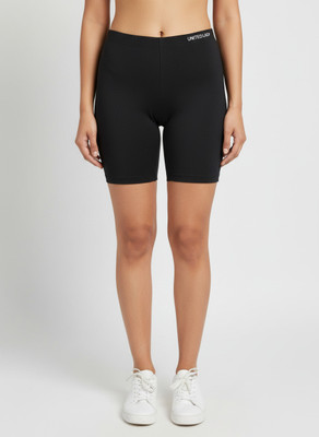 Lingerie Park Solid Women Black Regular Shorts