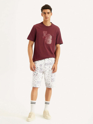 LEVI'S Printed Men White Casual Shorts