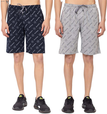 cozy cove Printed Men Multicolor Regular Shorts