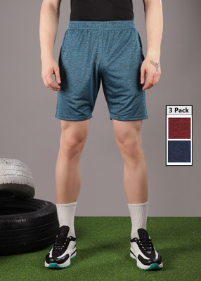 Force NXT Solid Men Multicolor Sports Shorts