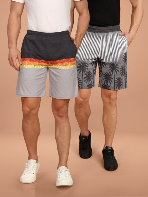 BULLMER Printed Men Multicolor Basic Shorts
