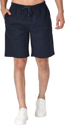 Twist99 Solid Men Blue Regular Shorts