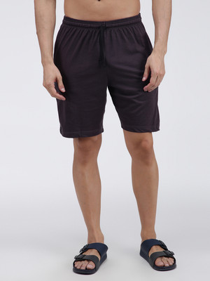 AMUL COMFY Striped Men Dark Grey Regular Shorts