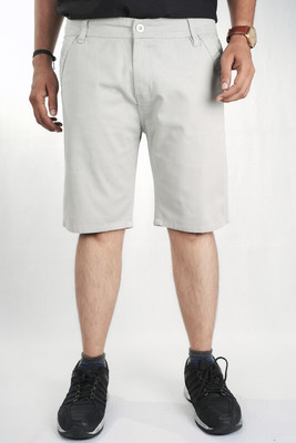 PUBHIZA Solid Men Copper Chino Shorts