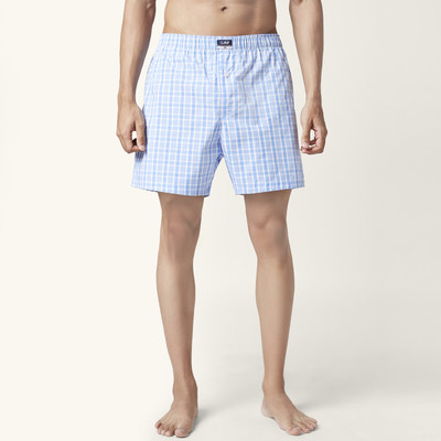 Ajile By Pantaloons Checkered Men Blue Boxer Shorts