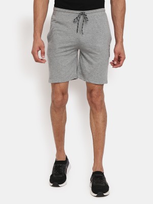 V-MART Solid Men Grey Regular Shorts