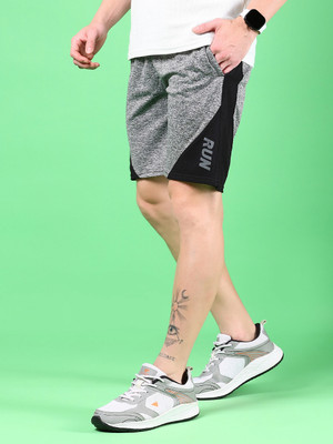 V-MART Solid Men Grey Regular Shorts