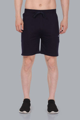 UniPearl Solid Men Dark Blue Casual Shorts