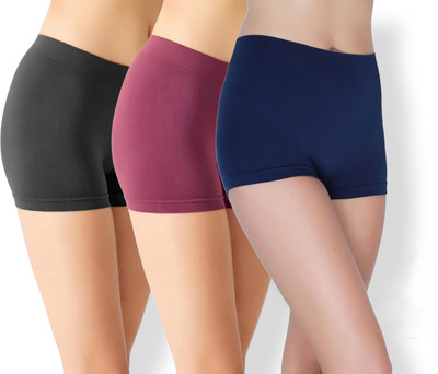 Maitri Solid Women Multicolor Gym Shorts