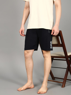 Roadster Solid Men Blue Regular Shorts