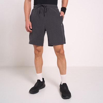 Ajile By Pantaloons Solid Men Grey Basic Shorts
