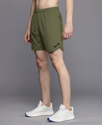 BULLAR Solid Men Green Sports Shorts, Gym Shorts, Cycling Shorts, Casual Shorts