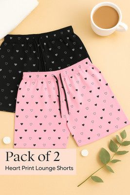 nivafashion Printed Women Multicolor Regular Shorts