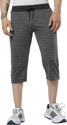 SURYA MAX Printed Men Grey Bermuda Shorts