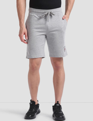 U.S. POLO ASSN. Solid Men Grey Regular Shorts